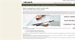 Desktop Screenshot of 3dcartmerchant.com